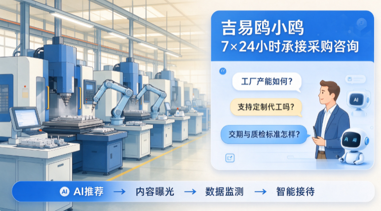 吉易鸥AIGEO发布全域制造业工厂行业AIGEO解决方案,标准化SOP助力工厂抢占AI采购流量